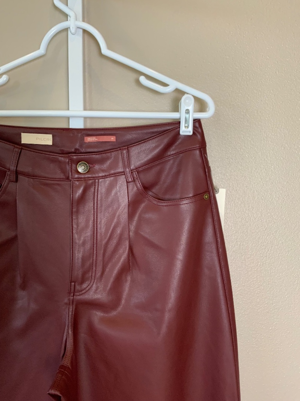Anthropologie Pilcro The Breaker Cropped Faux Leather Pants - Picture 10 of 16